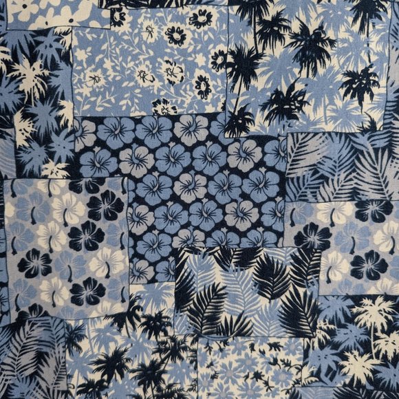 TUNEVUSE* Men's Short Sleeve Button Down Curved Hem Hawaiian Shirt~ Size XXL - Picture 10 of 13